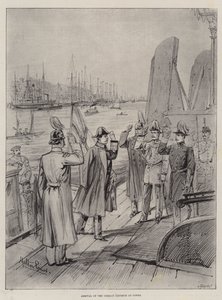 Chegada do imperador alemão em Cowes